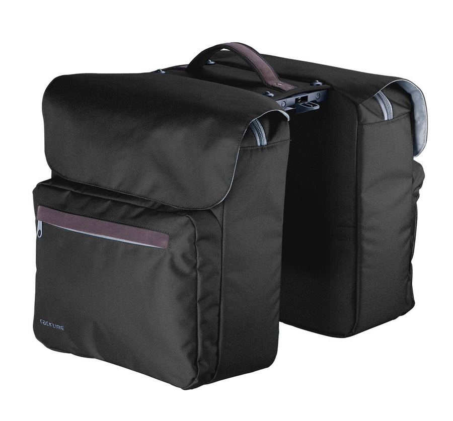 Racktime Ture Double Waterproof Pannier Bag in Carbon Black (4437586870323)