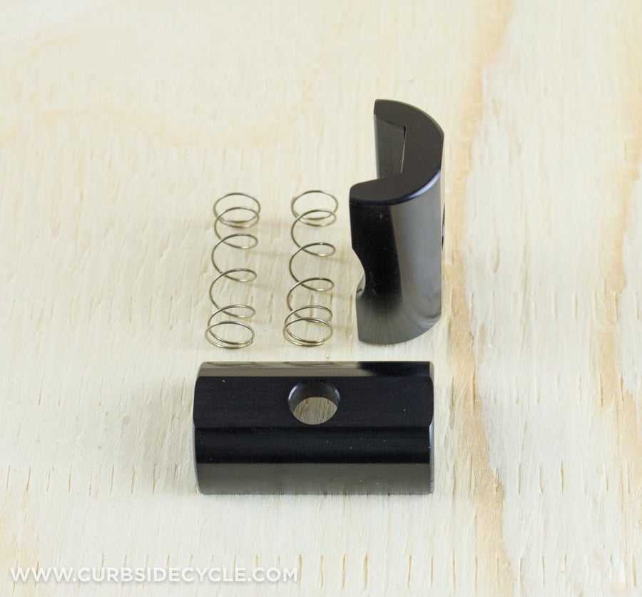 Ti Parts Workshop Aluminum Hinge Clamp Plates in Black (9707083459)