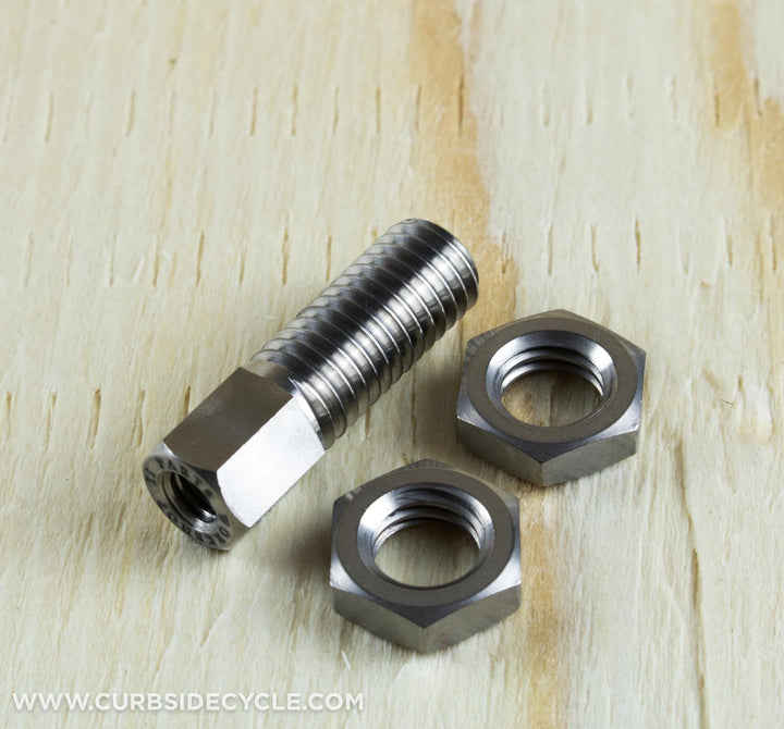 TPW Titanium Stop Disk Bolt for Brompton Bikes in Raw Ti (9707089987)