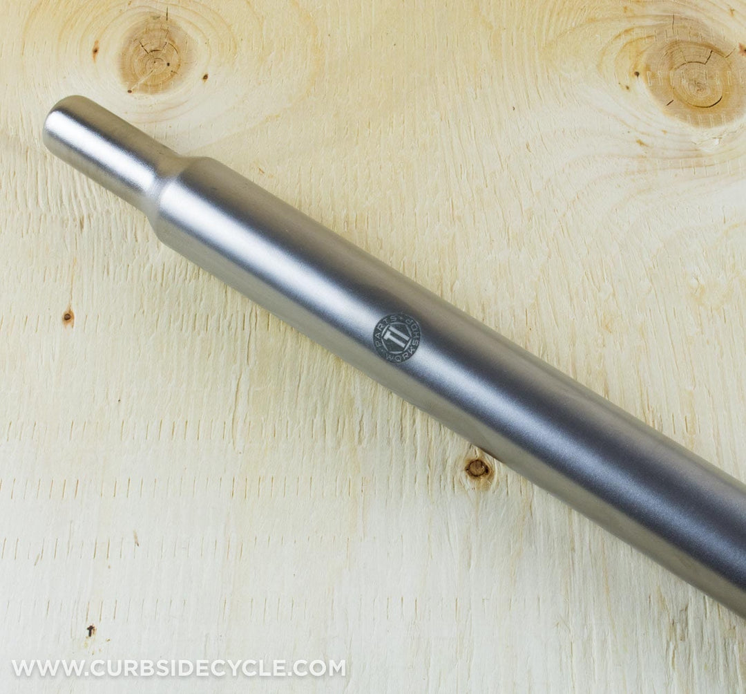 TPW STANDARD 550MM SEATPOST IN SILVER FROSTED TITANIUM (9707083267)