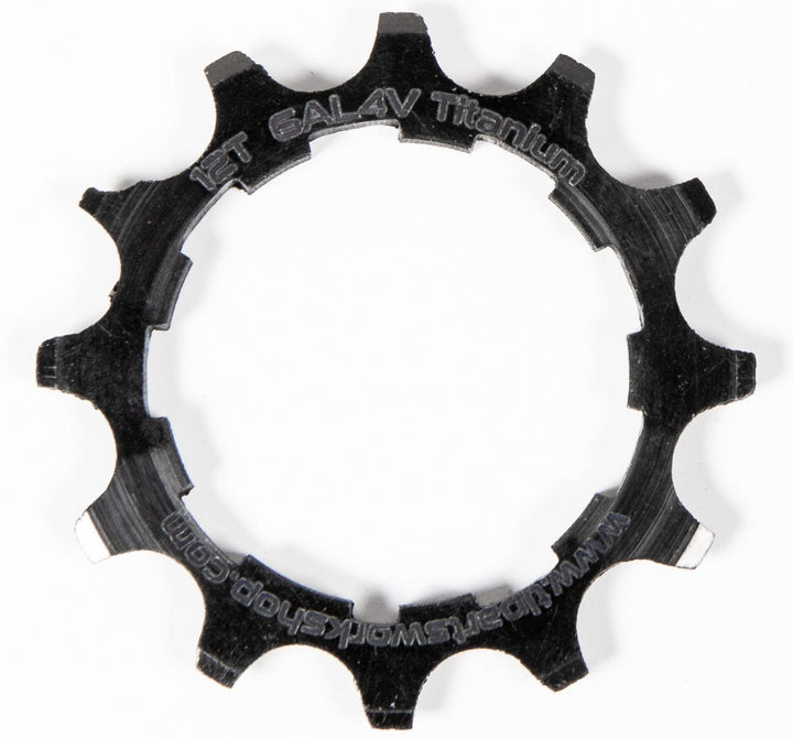 TI Parts Workshop Rear Cog Titanium in Black 12T