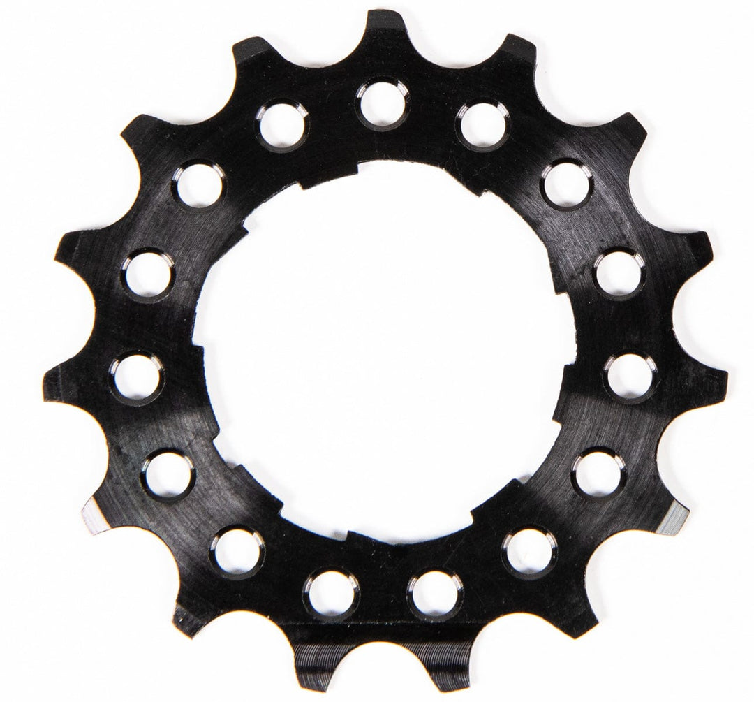 TI Parts Workshop Rear Cog Titanium in black 15T