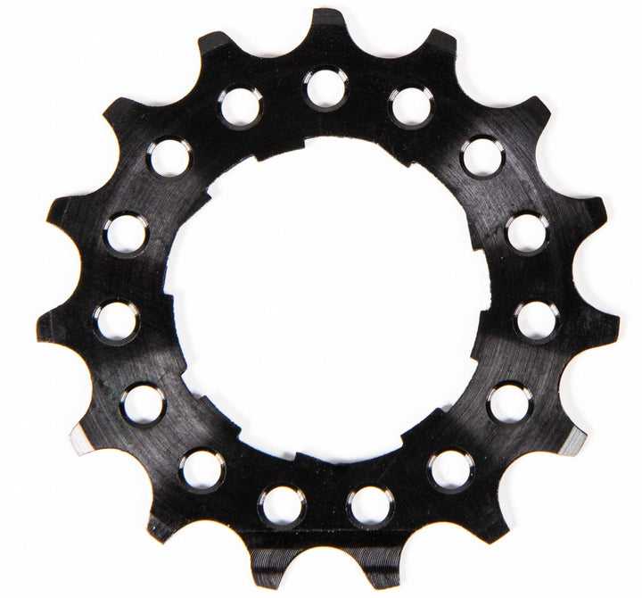 TI Parts Workshop Rear Cog Titanium in black 15T