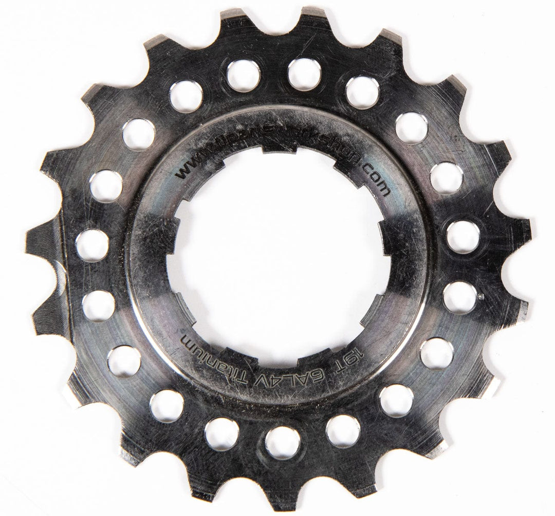 TI Parts Workshop Rear Cog Titanium in Silver 19T