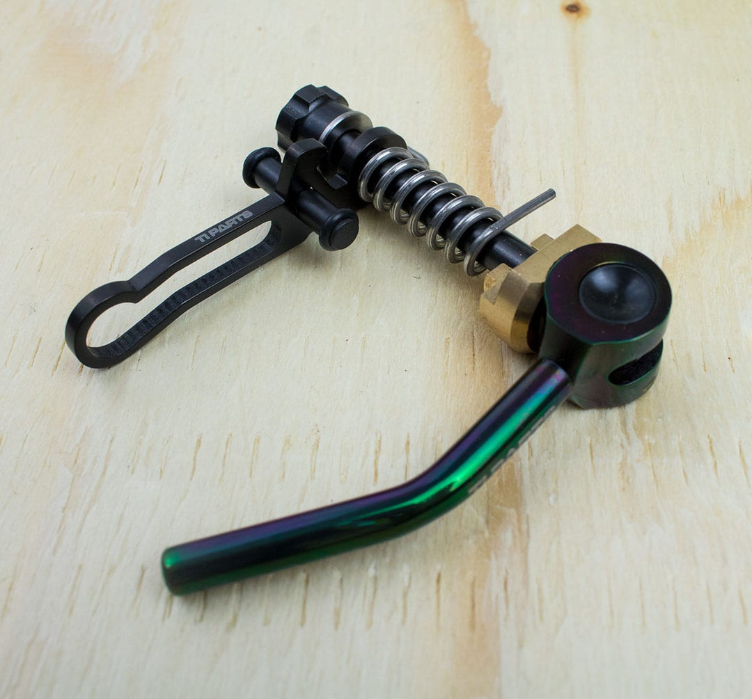 Ti Parts Workshop Full Titanium Rear Frame Clip & Quick Release in Black (10593465603)
