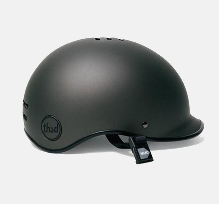 Thousand Heritage Helmet in Stealth Black - Side View (6577863917619)