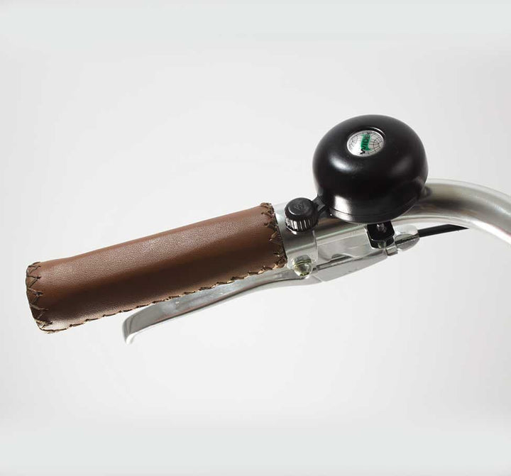 WIDEK BLACK BRASS BICYCLE BELL ON A HANDLEBAR (5251526467)