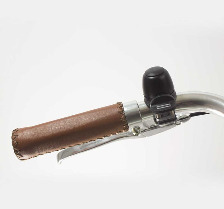 WIDEK COMPACT DOUBLE SPRING BICYCLE BELL IN BLACK ON HANDLEBAR (5251543939)