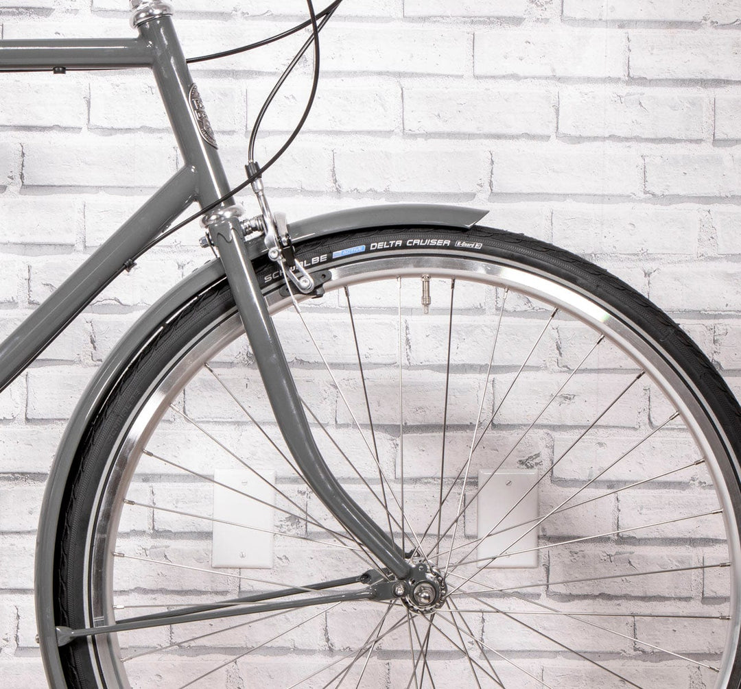 Pelago 3 Speed Bristol Large Traffic grey Vintage roadster front detail (6613418770483)