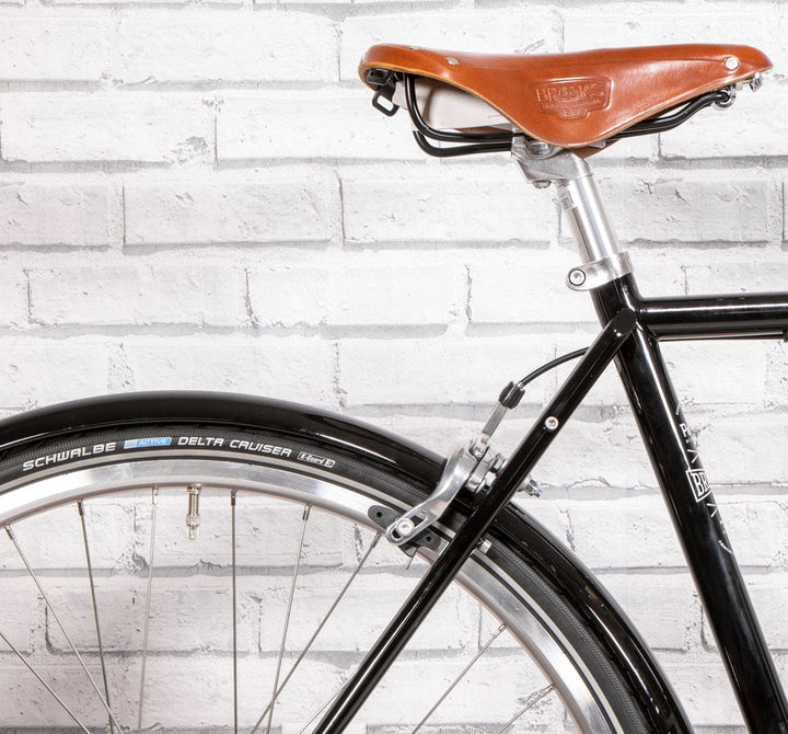 Pelago 3 Speed Bristol small black Vintage roadster rear upper detail brooks b17 saddle (6613418770483)