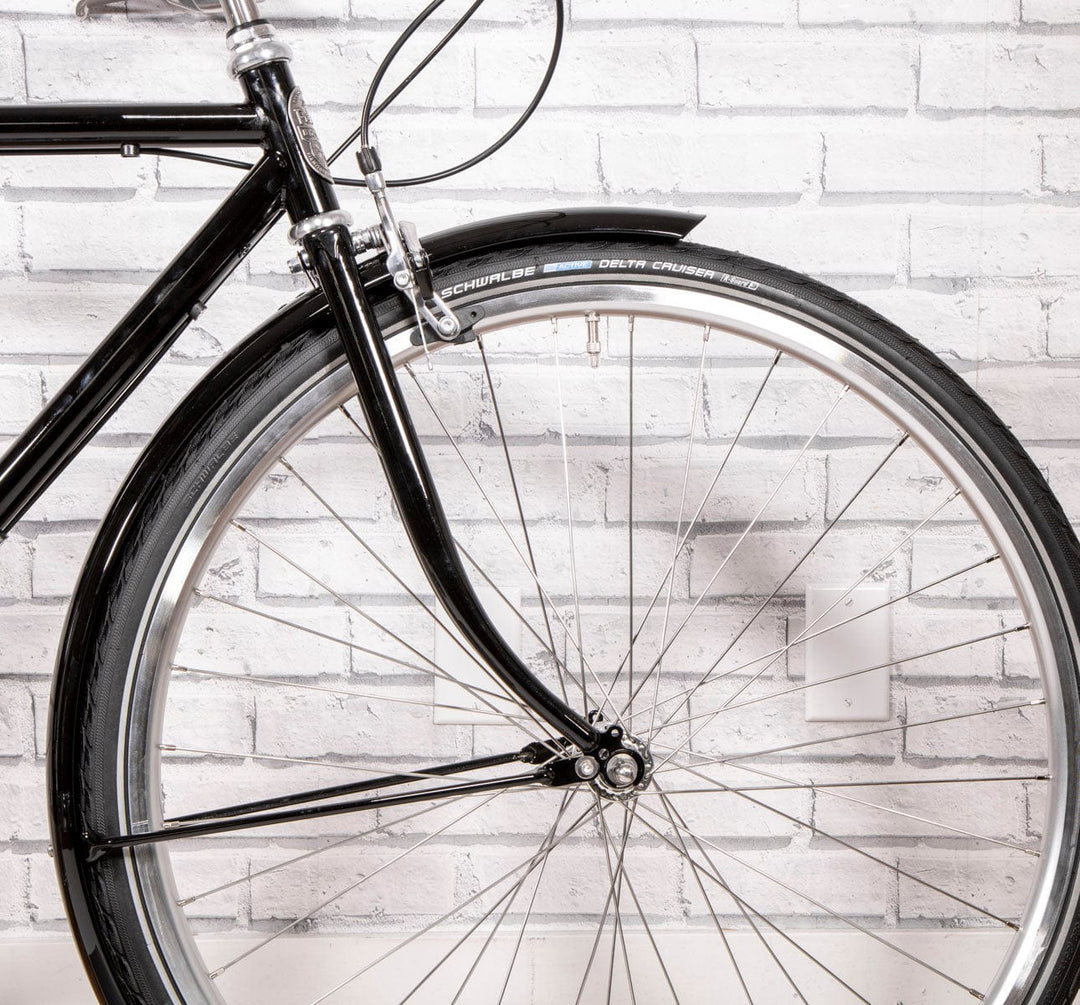 Pelago 3 Speed Bristol small black Vintage roadster front detail (6613418770483)