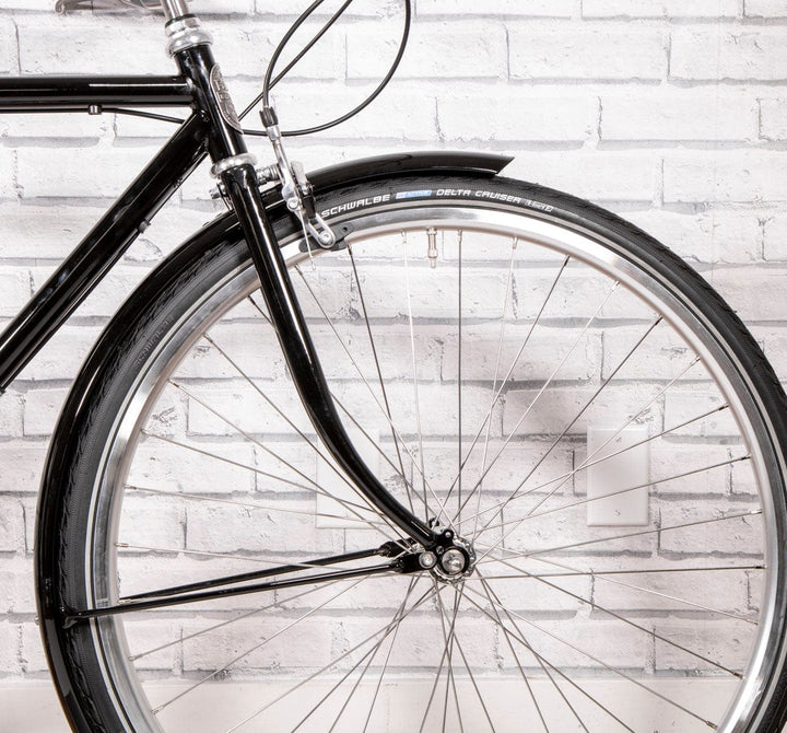 Pelago 3 Speed Bristol small black Vintage roadster front detail (6613418770483)