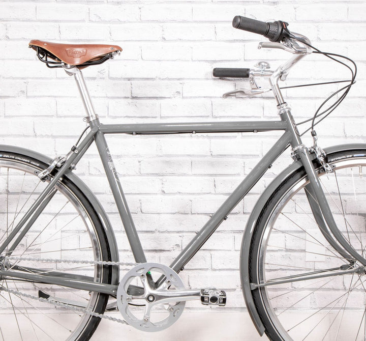 Pelago 3 Speed Bristol small traffic grey Vintage roadster middle detail (6613418770483)