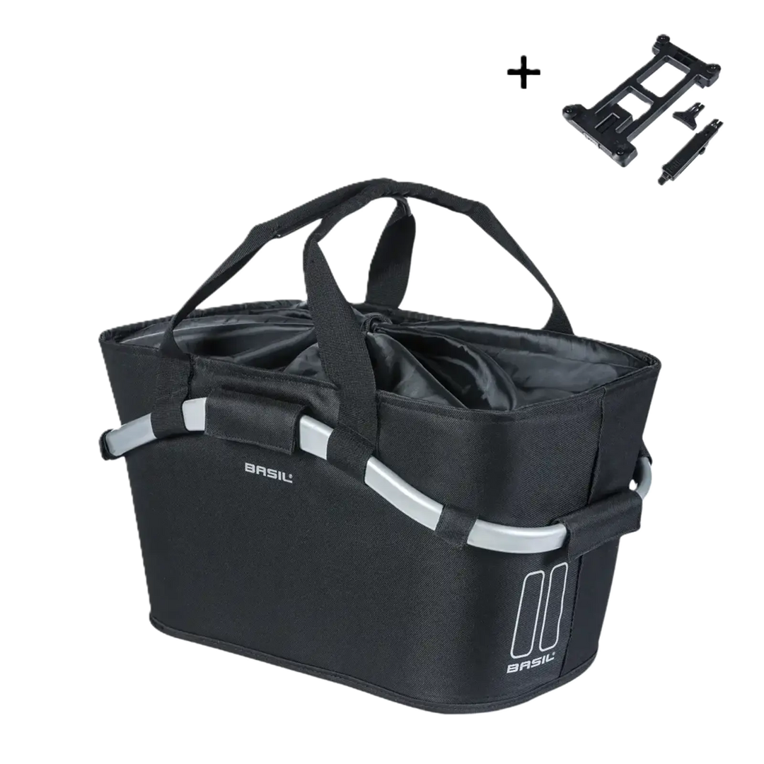 Basil Classic Carry All MIK - bicycle basket - rear - black