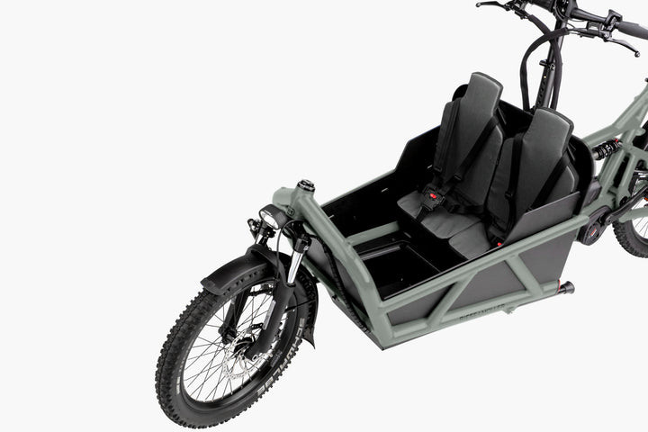Riese & Müller - Load4 60 - Rohloff - Kiox 500 - 725Wh - Coal Grey - 2 Seats - Low Sides - Child Cover