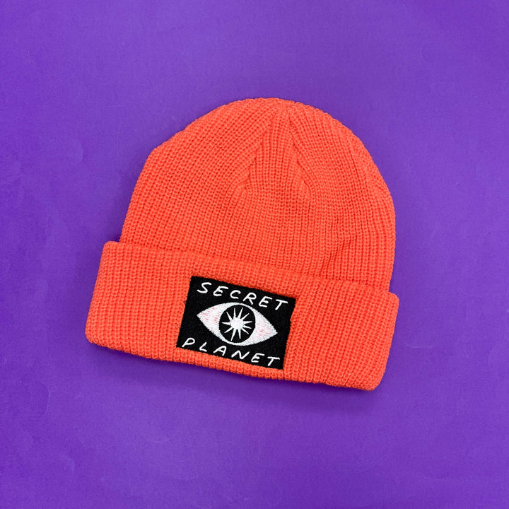 SECRET PLANET - Orange Starry Eye Toque