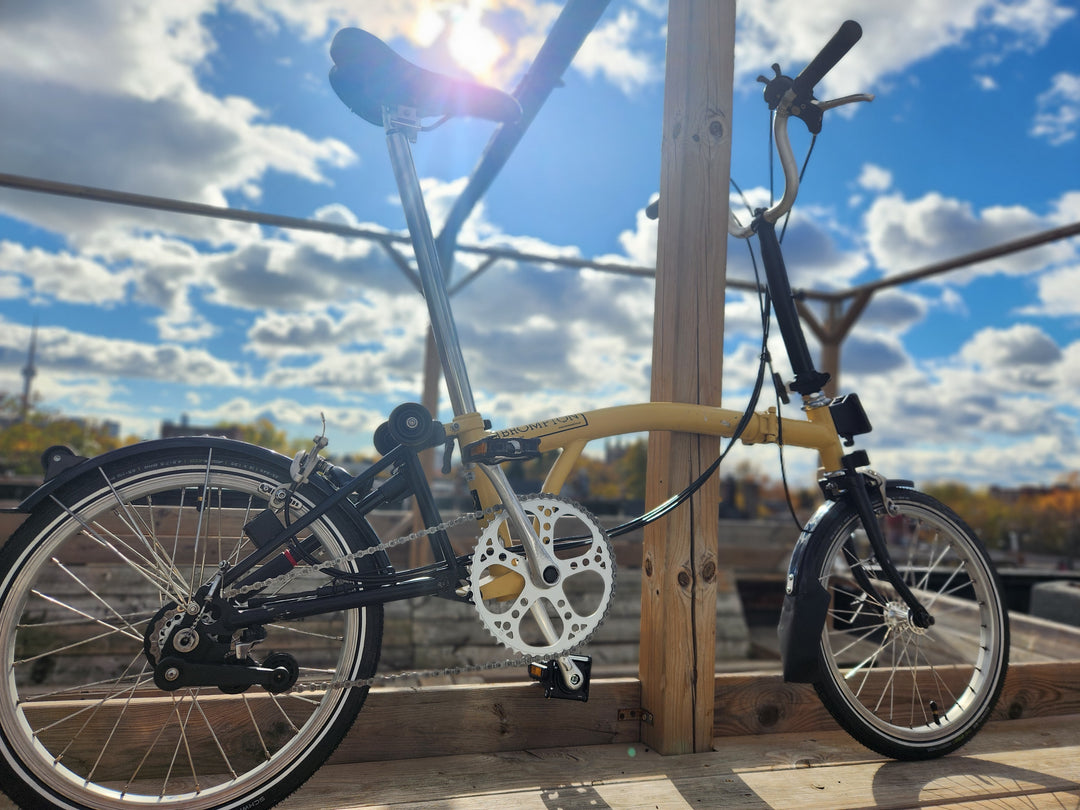 Brompton Exchange -M6L - 6 Speed - High Handlebar Sand & Black (2011)
