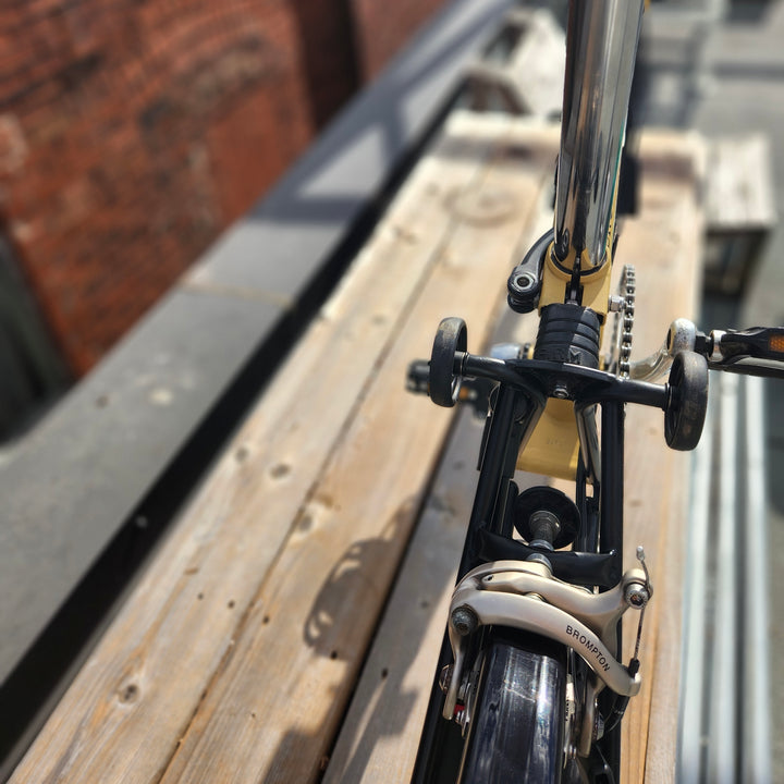 Brompton Exchange -M6L - 6 Speed - High Handlebar Sand & Black (2011)