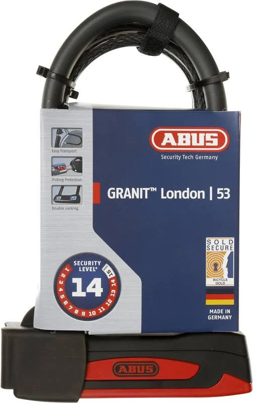 Abus Granit 53 - London with 120mm Cable