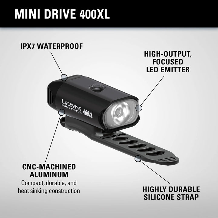 Lezyne Mini Drive 400XL - Front Bike Light