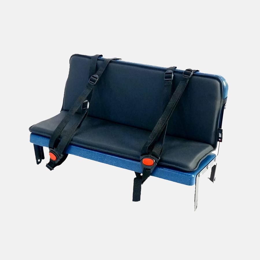 Black Iron Horse Polly Cushion for Bench with Two Five-Point Harnesses
