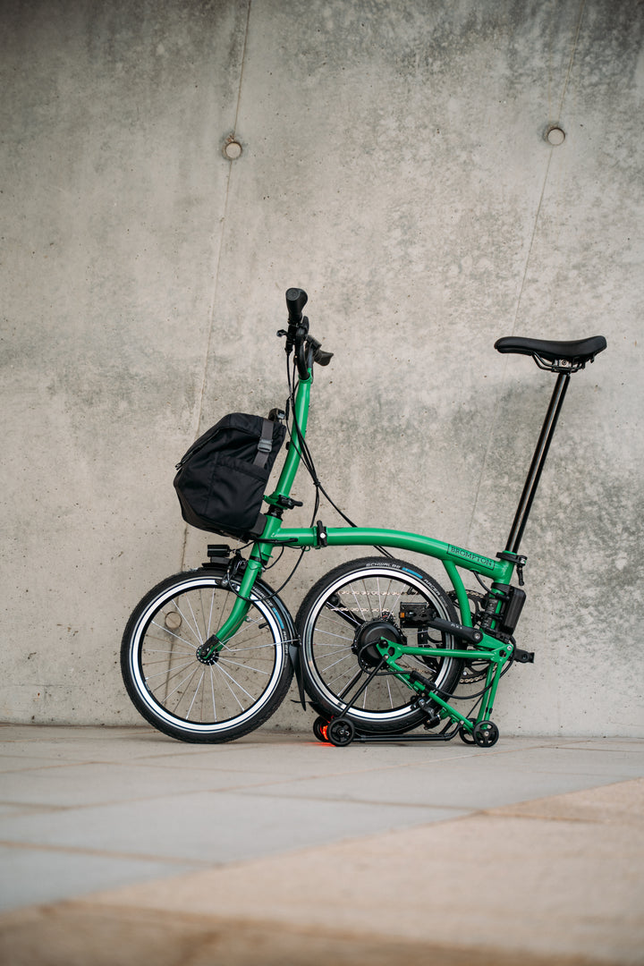 Brompton Electric C Line with SuperRoll+ (Rear Rack)- e-Motiq system - 4-speed