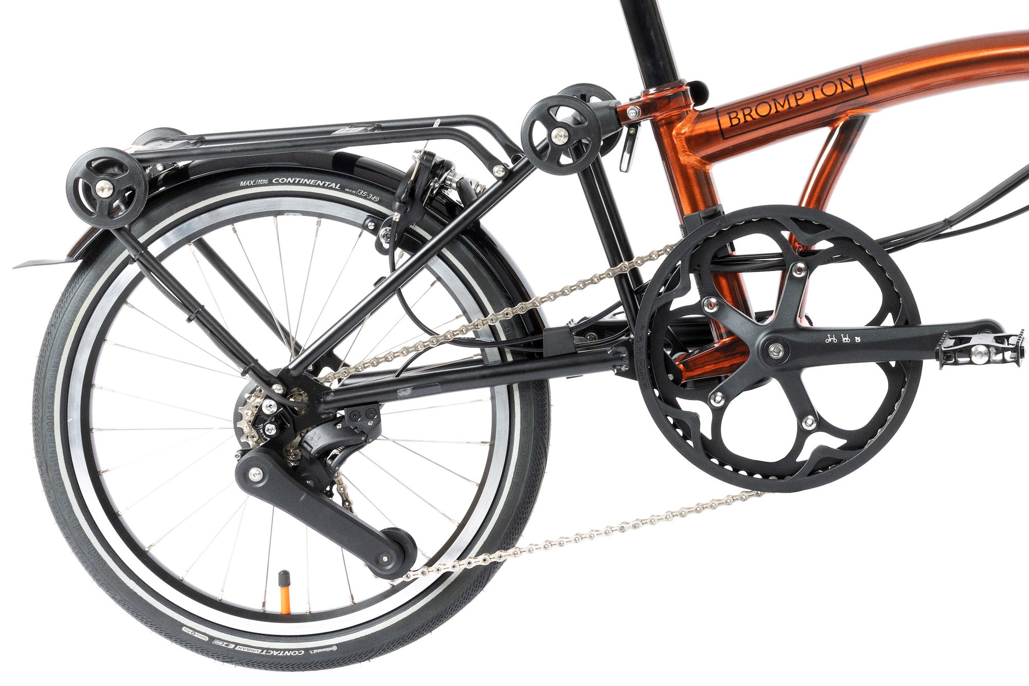 Brompton Electric P Line Urban - Mid Handlebar - Titanium Folding