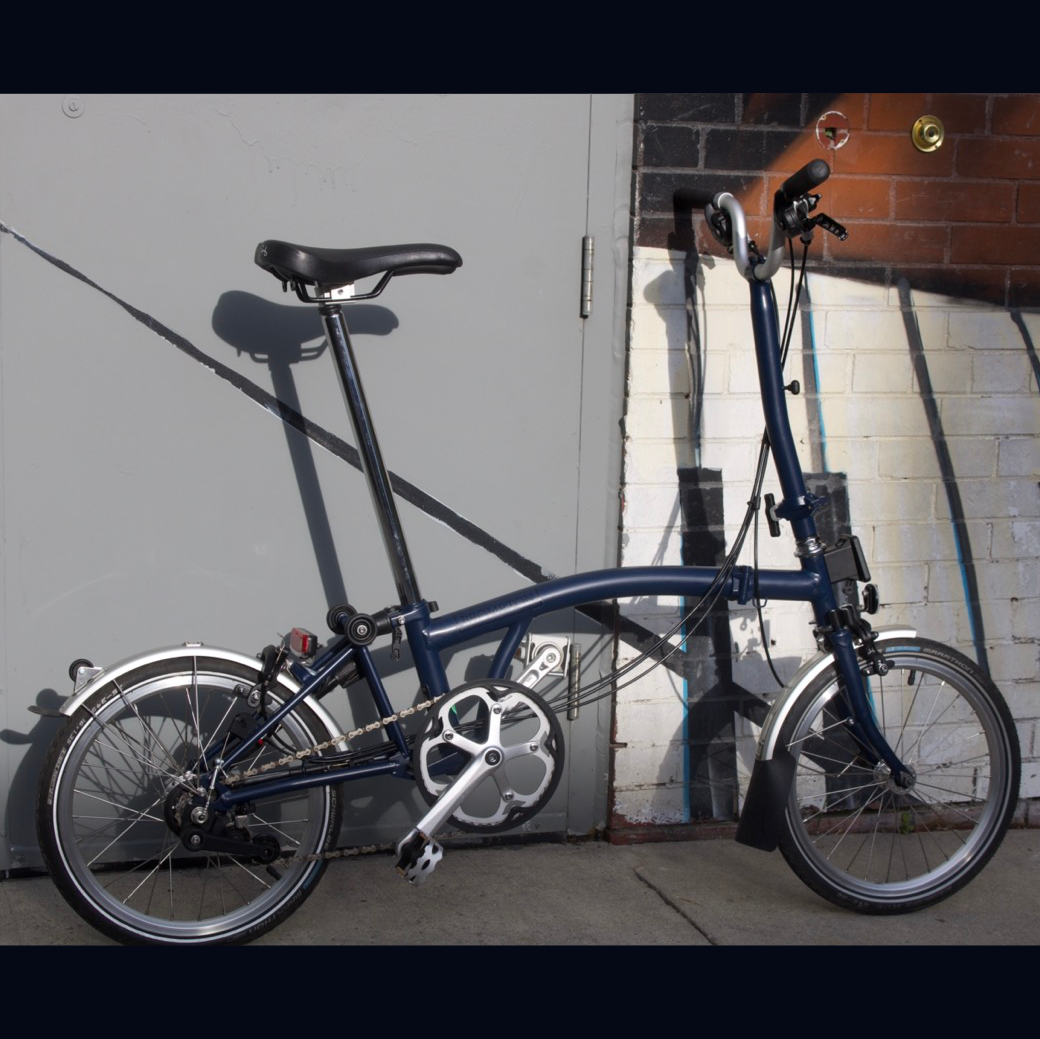 Brompton Exchange -H6L - 6 Speed - High Handlebar Tempest Blue - 2020