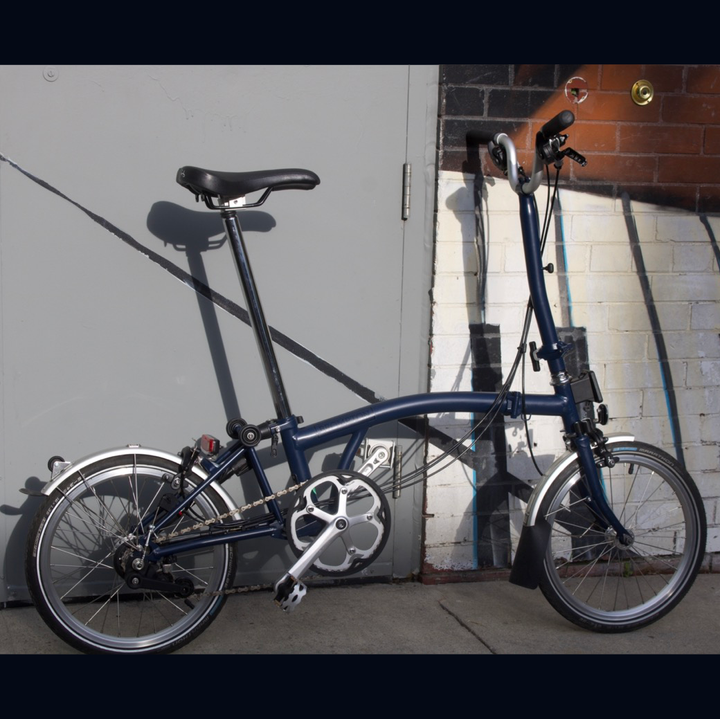 Brompton Exchange -H6L - 6 Speed - High Handlebar Tempest Blue - 2020