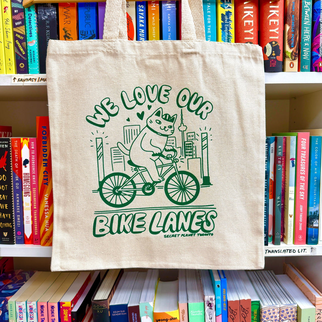 SECRET PLANET - We Love Our Bike Lanes Tote Bag