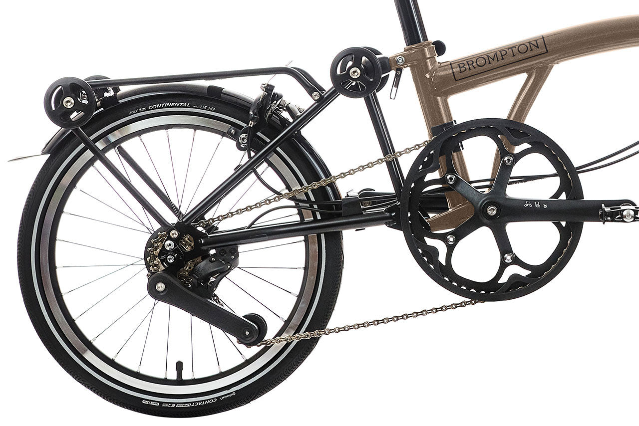 Brompton P Line Urban - Mid Handlebar - Titanium Frame Folding Bike