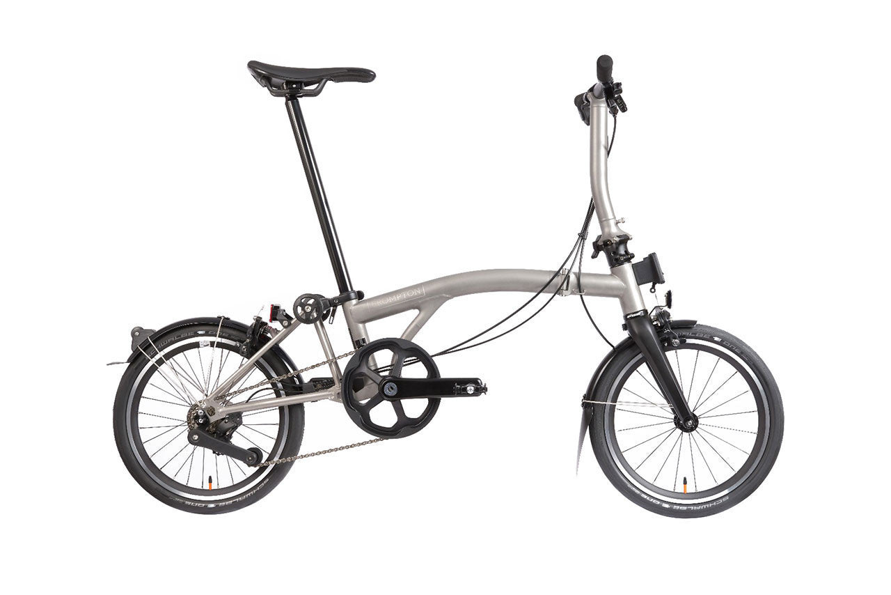 Brompton - T Line - 12 speed - Ultralight Titanium Folding Bike