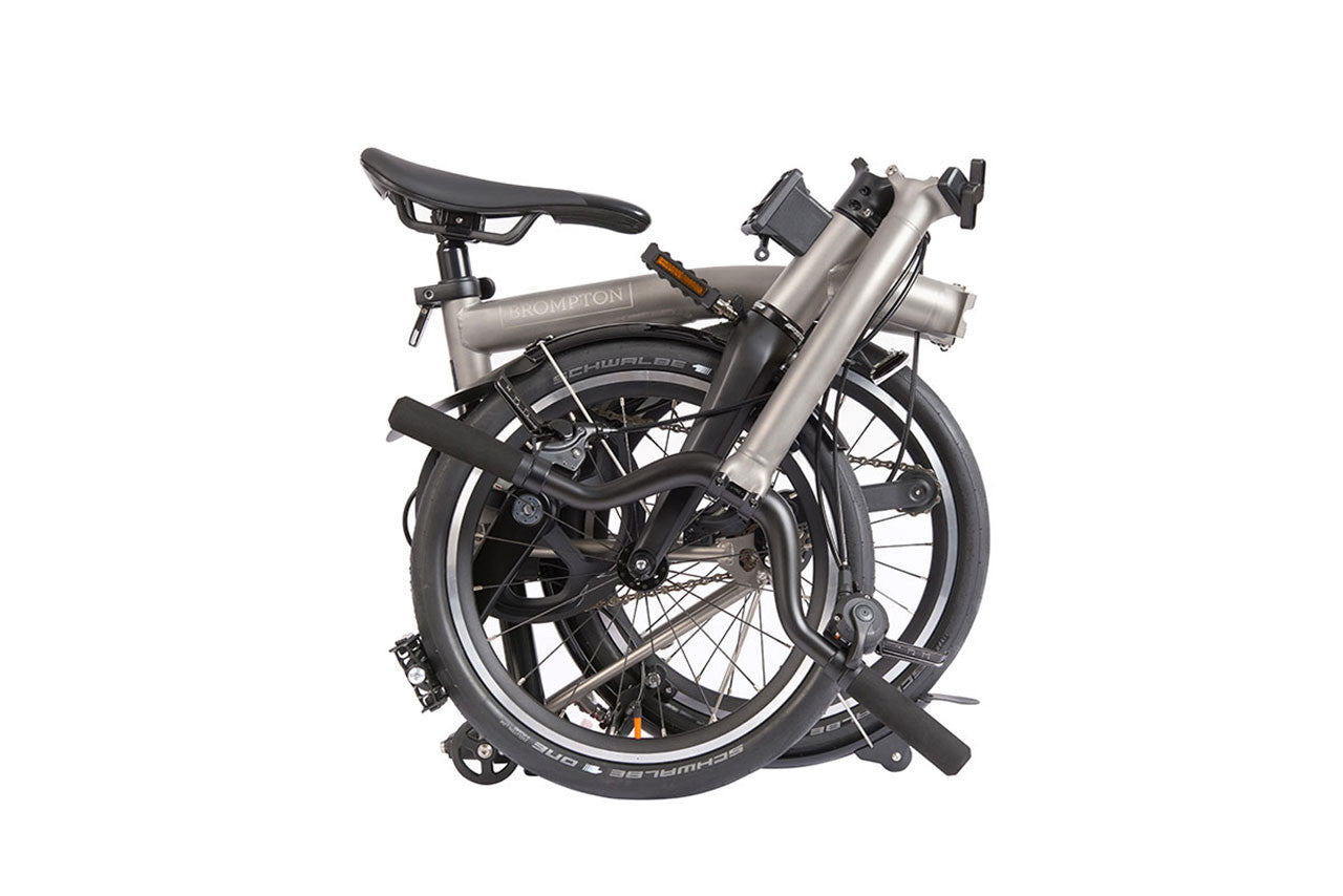 Brompton - T Line - 12 speed - Ultralight Titanium Folding Bike