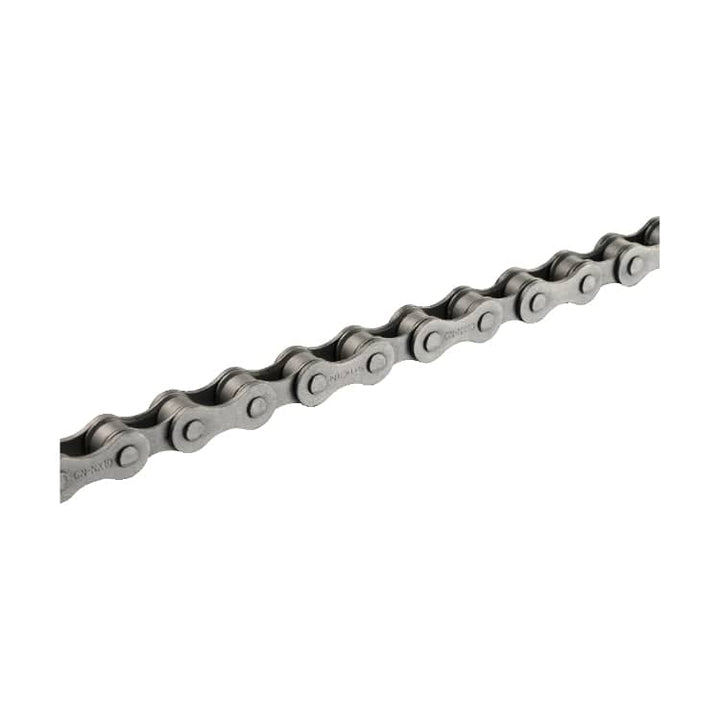 Shimano NX10 Single Speed Chain Up Close on White Background 