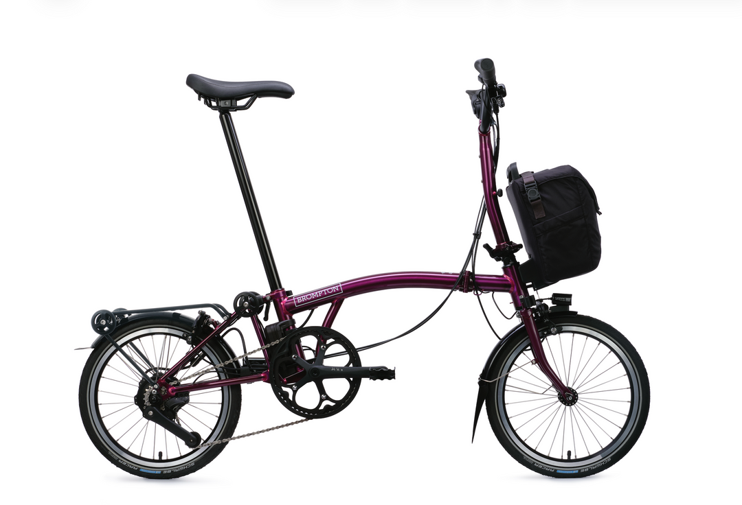 Brompton Electric C Line with SuperRoll+ (Rear Rack)- e-Motiq system - 4-speed