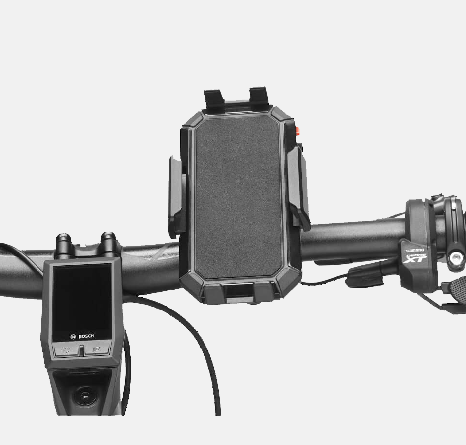 Busch & Muller Universal Cockpit Adapter Smartphone Holder on Bosch E-Bike Handlebars