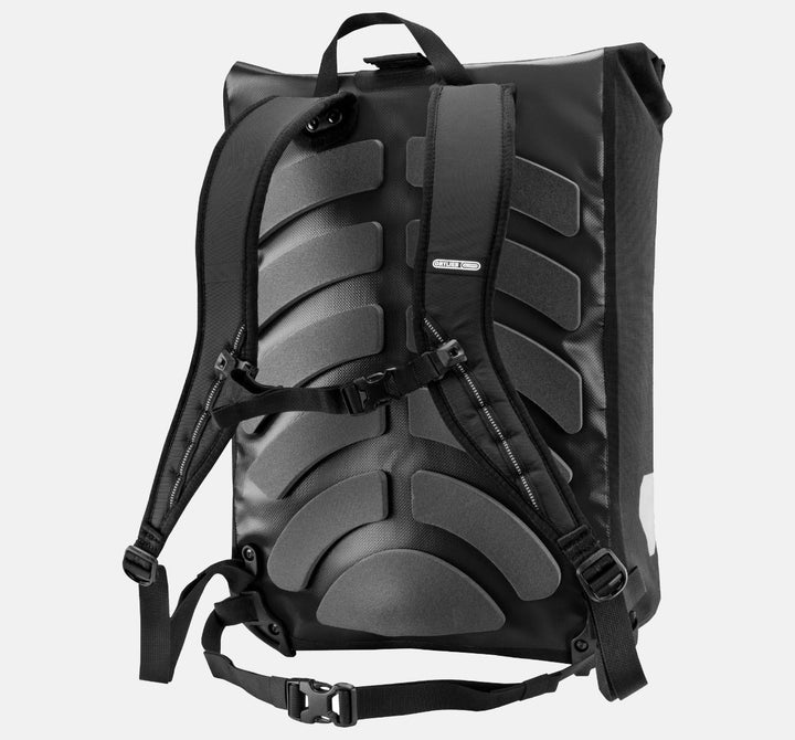 Ortlieb Backpack Messenger Bag Showing Back Ventilated Padding