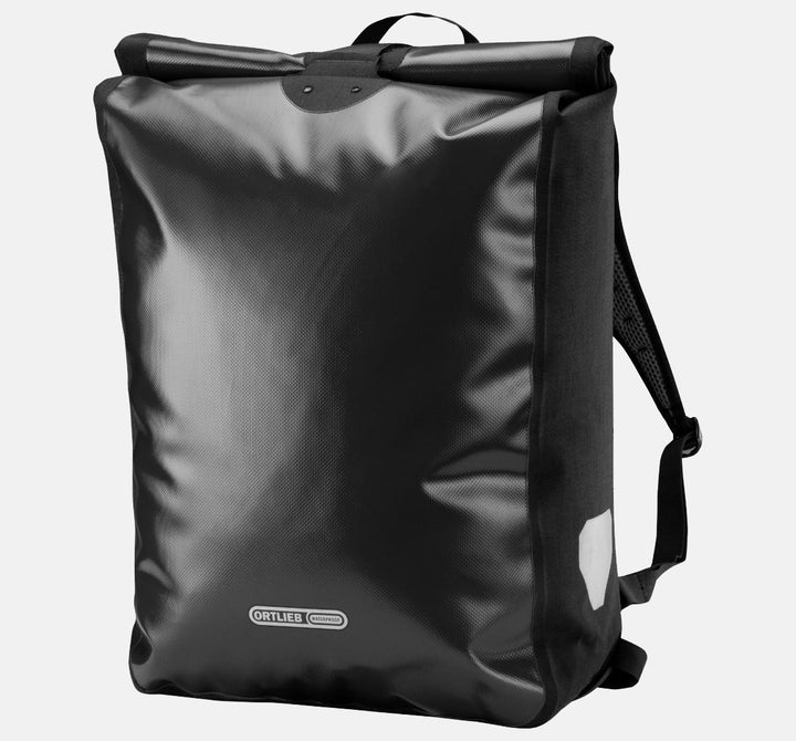 Ortlieb Backpack Messenger Bag in Colour Black Front View of 39 Litre Carrying Capacity