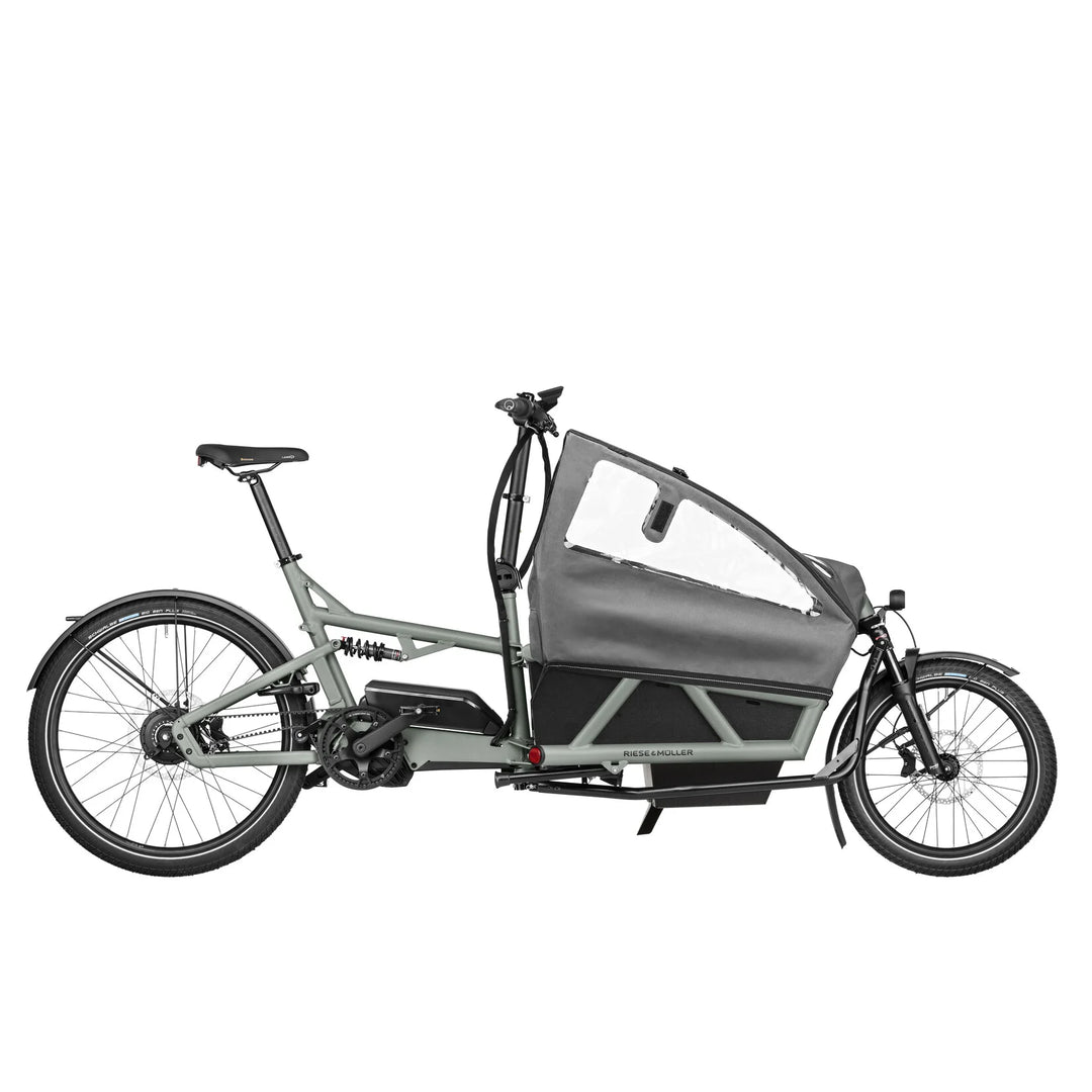 Load4 60 Rohloff - Kiox 500 - 725Wh - Coal Grey - 2 Seats - High Sides - Child Cover