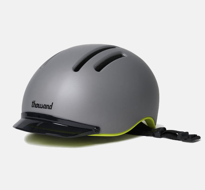 Thousand Chapter MIPS Bike Helmet in Colour Skyline Grey with Lime Green Highlights