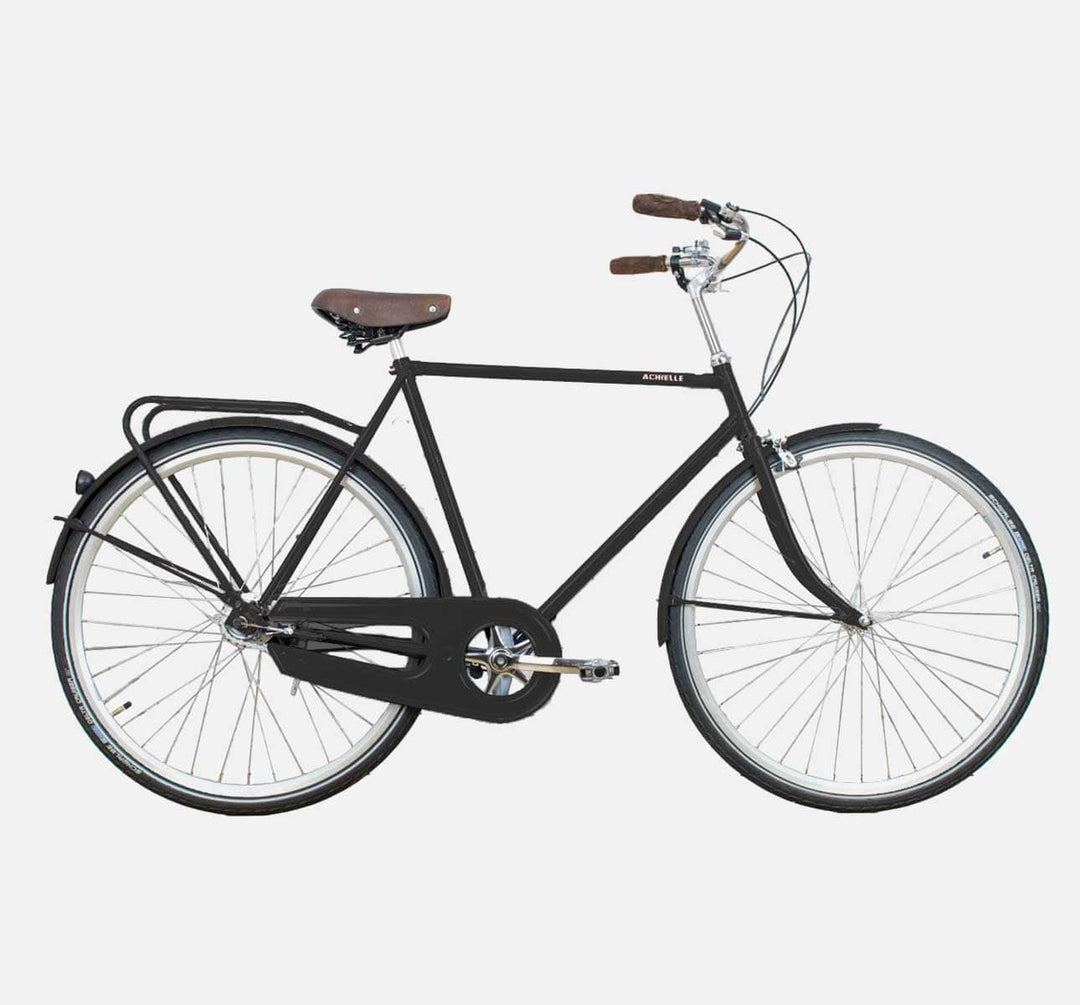 Achielle Basiel Dutch Opa City Bike in Matte Black (6584141119539)