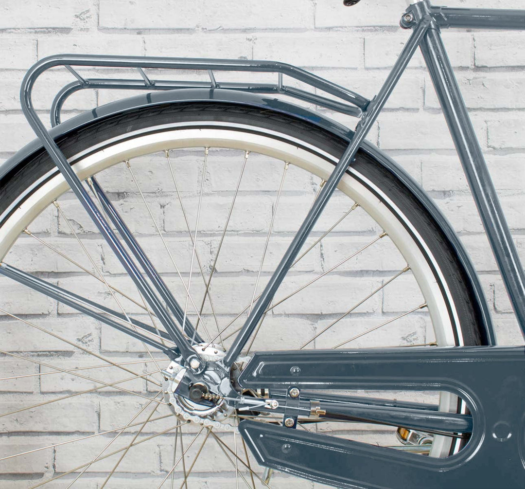 Achielle Basiel Opa Dutch Roadster City Bike in Steel Grey - Rear Detail (4721853923379)