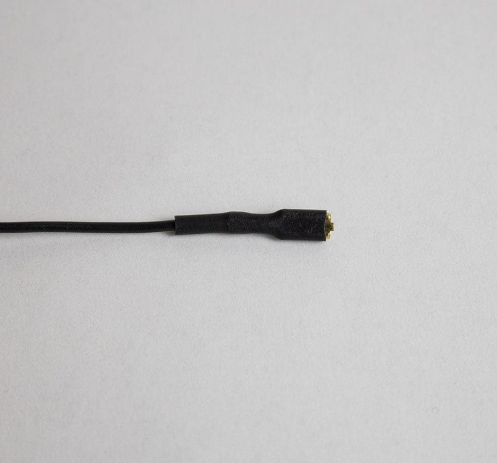 B&M 2.8mm Female Spade Connector with Heat-Shrink for Dynamo Lighting (9298845059)