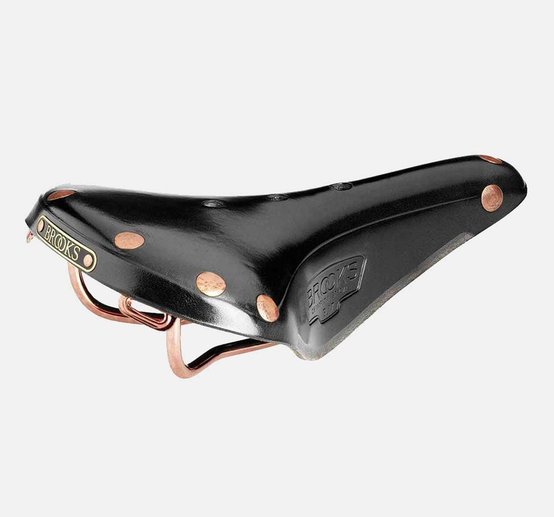 Brooks B17 Special leather bicycle saddle in black with copper rails (5251741507)