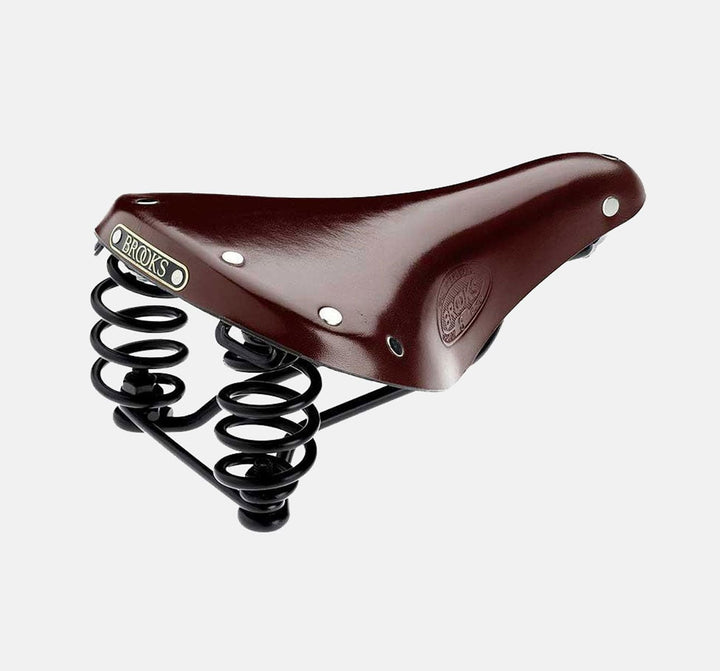Brooks Flyer S Standard ladies leather bicycle saddle with springs in antique brown  (646069616691)