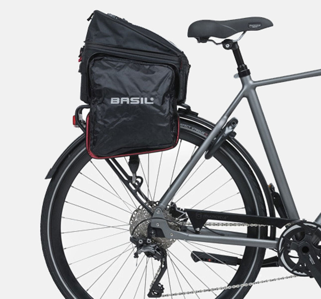 Basil Sport Design TrunkBag MIK Adapter in Black On Bike - Expanded