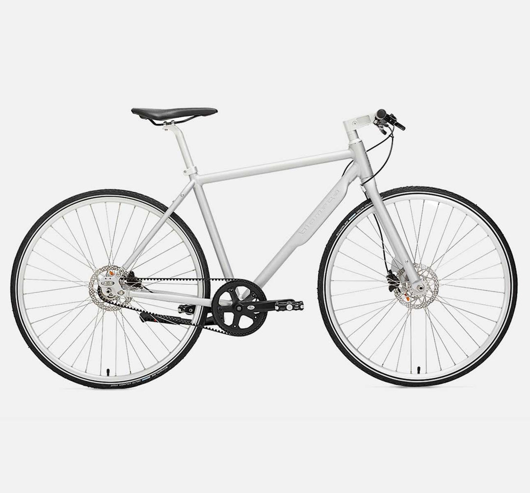 Biomega NYC urban city bike with Gates belt drive in Silver (6624573161523)