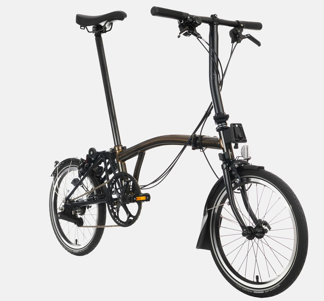 2023 Brompton C Line Urban Low Handlebar 2-speed folding bike in Black Lacquer
