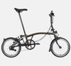 2023 Brompton C Line Explore Low Handlebar 6-speed folding bike in Black Lacquer - profile