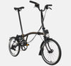2023 Brompton C Line Urban Mid Handlebar 2-speed folding bike in Black Lacquer